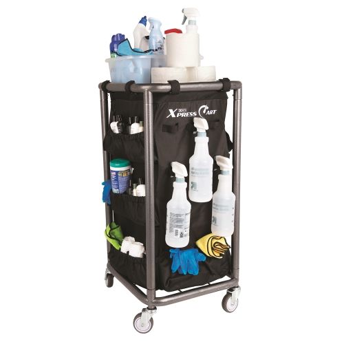 Hospitality 1 Source® XDuty® Xpress Cart® Turn Down Cart with 4-Swivel Semi-Pneumatic Wheels